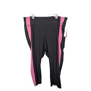 LIVI Active Womens High Rise Soft Capri Leggings Sz 26 28 Recycled Material NWT